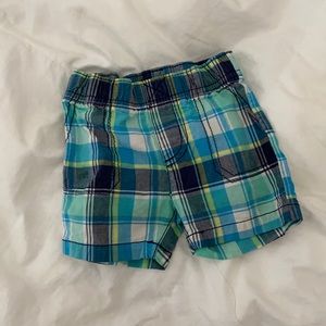 9 month baby boy plaid shorts